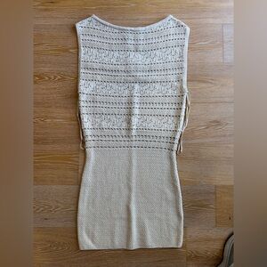 Crochet mini dress/coverup